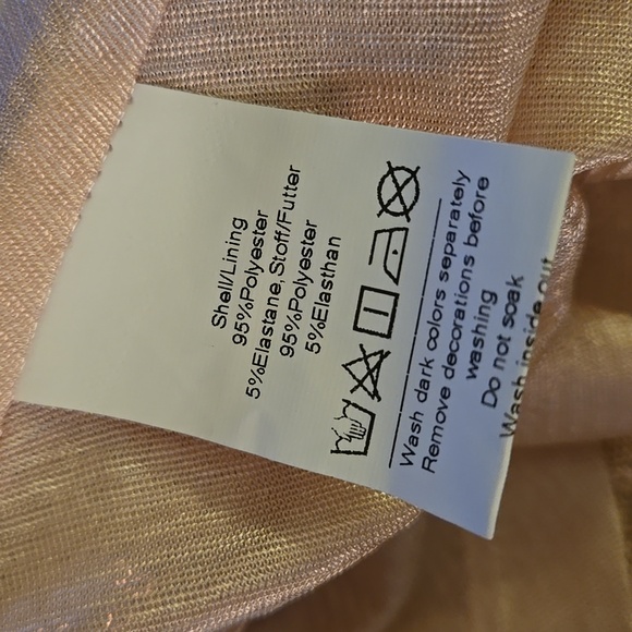 Grace Karin Rose Gold Sequin Dress Sleeveless Vneck sparkly glitter Small NEW - Picture 12 of 13